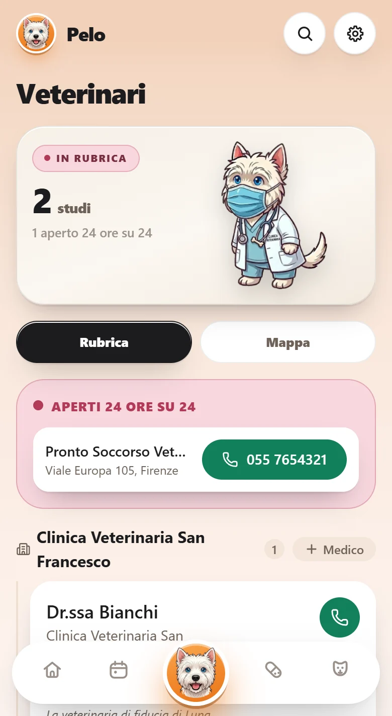 La rubrica dei veterinari con il pronto soccorso aperto 24 ore su 24