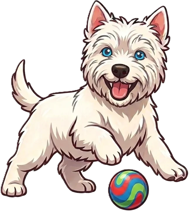 Pelo che gioca con la palla